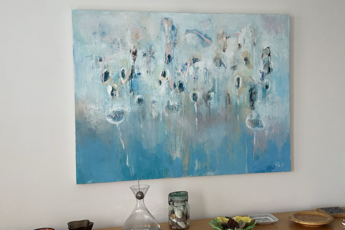 hela donela painting on balmain home wall