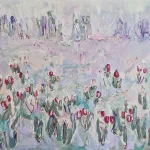 tasmanian tulips a painting by hela donela