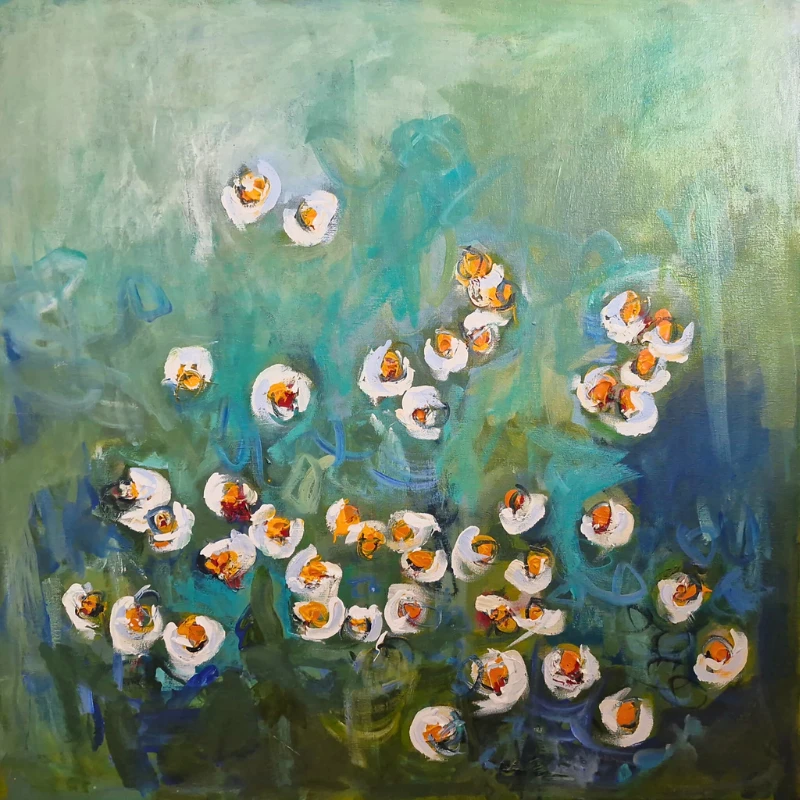 chamomile painted by hela donela in 2025